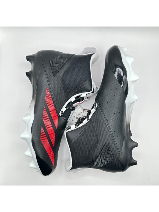 Men\'s Adidas Adizero Chaos Nebraska Huskers SM  Sz 12 Football Cleats JQ1745 NEW main image 8